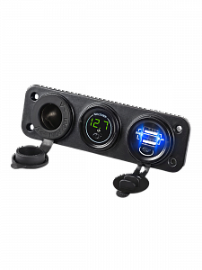 TDS TS-CAU48 Зеленый Разветвитель авто (Врезной)